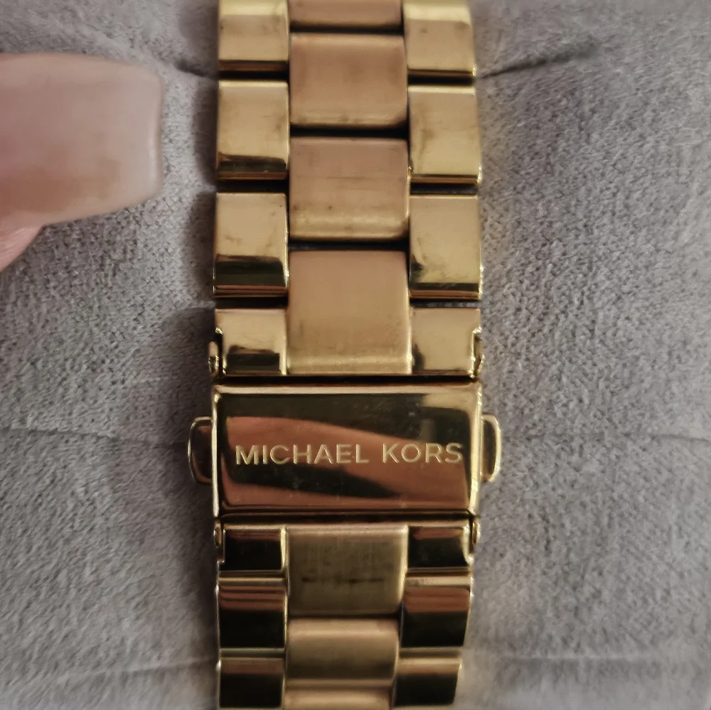 🛑SOLD🛑ichael Kors MK3493 Slim Runway Gold Tone Watch Dial Women - Picture 7 of 11